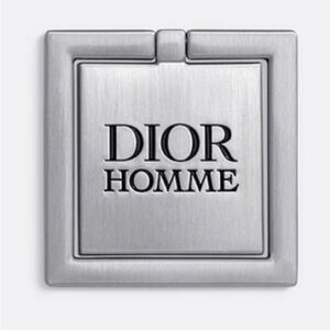 Dior Homme Men’s Square Silver Phone Ring New Authentic